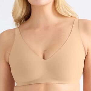 Knix Revolution V-Neck Bra Nude Size 7 36-38 DD/ E